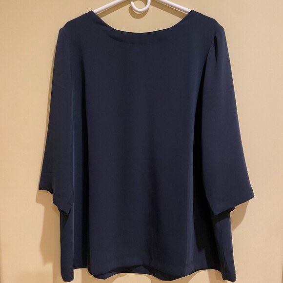 J. Jill Tops - J.Jill Women's Wearever Collection Navy Blue Pullover Blouse Size L